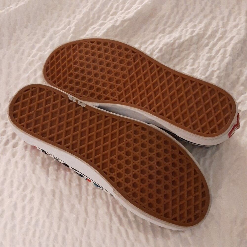 Vans Off The Wall Slip-On Shoes Multicolor Men Size 8.5 Stickers Skateboard - Picture 9 of 9